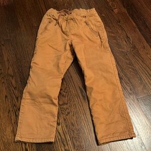 Khaki Cat & Jack Fleece lined pants in 4T
